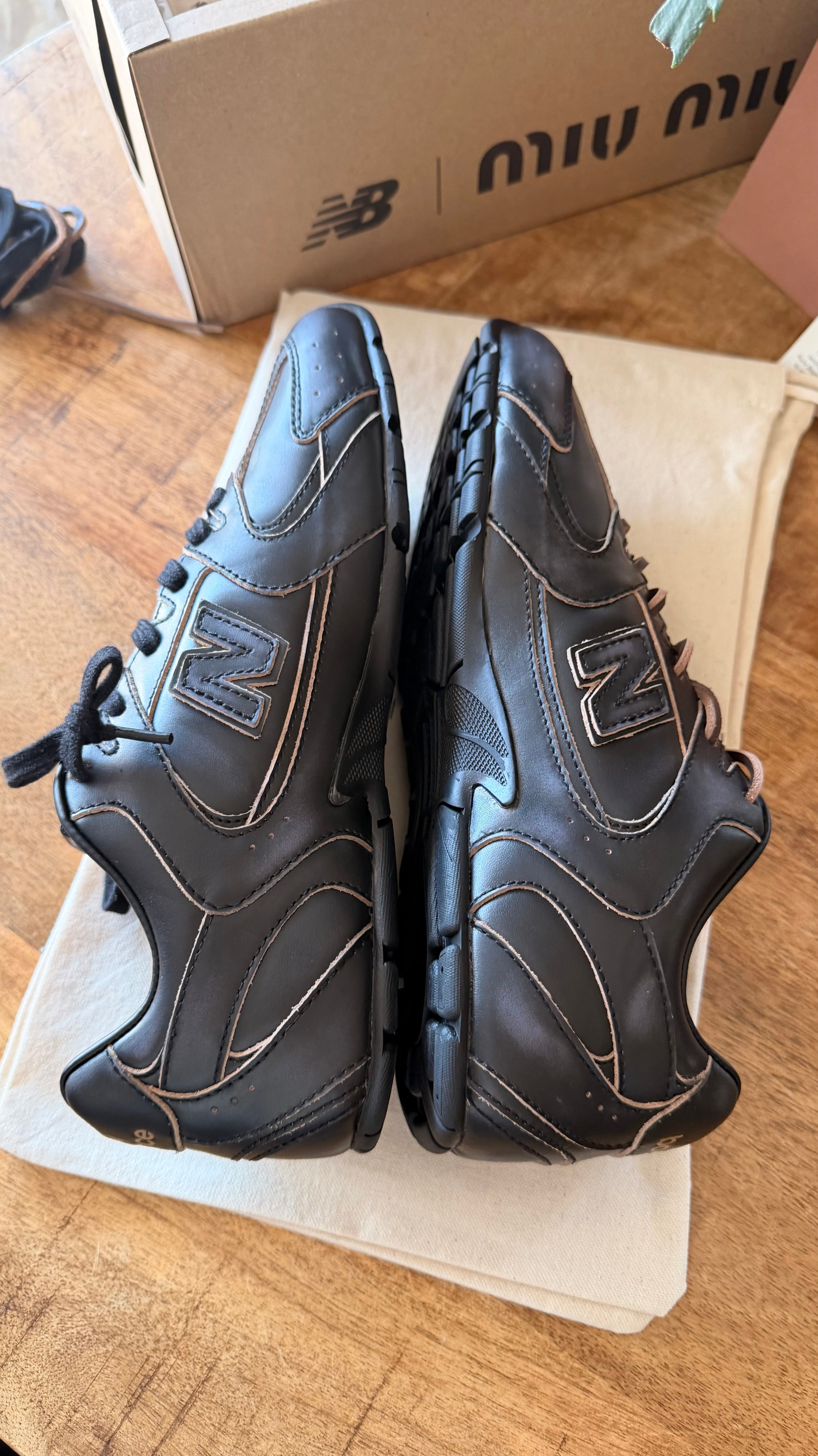 Miu Miu & New Balance Black Age Sneakers Unisex – Sizes 39, 40, 41