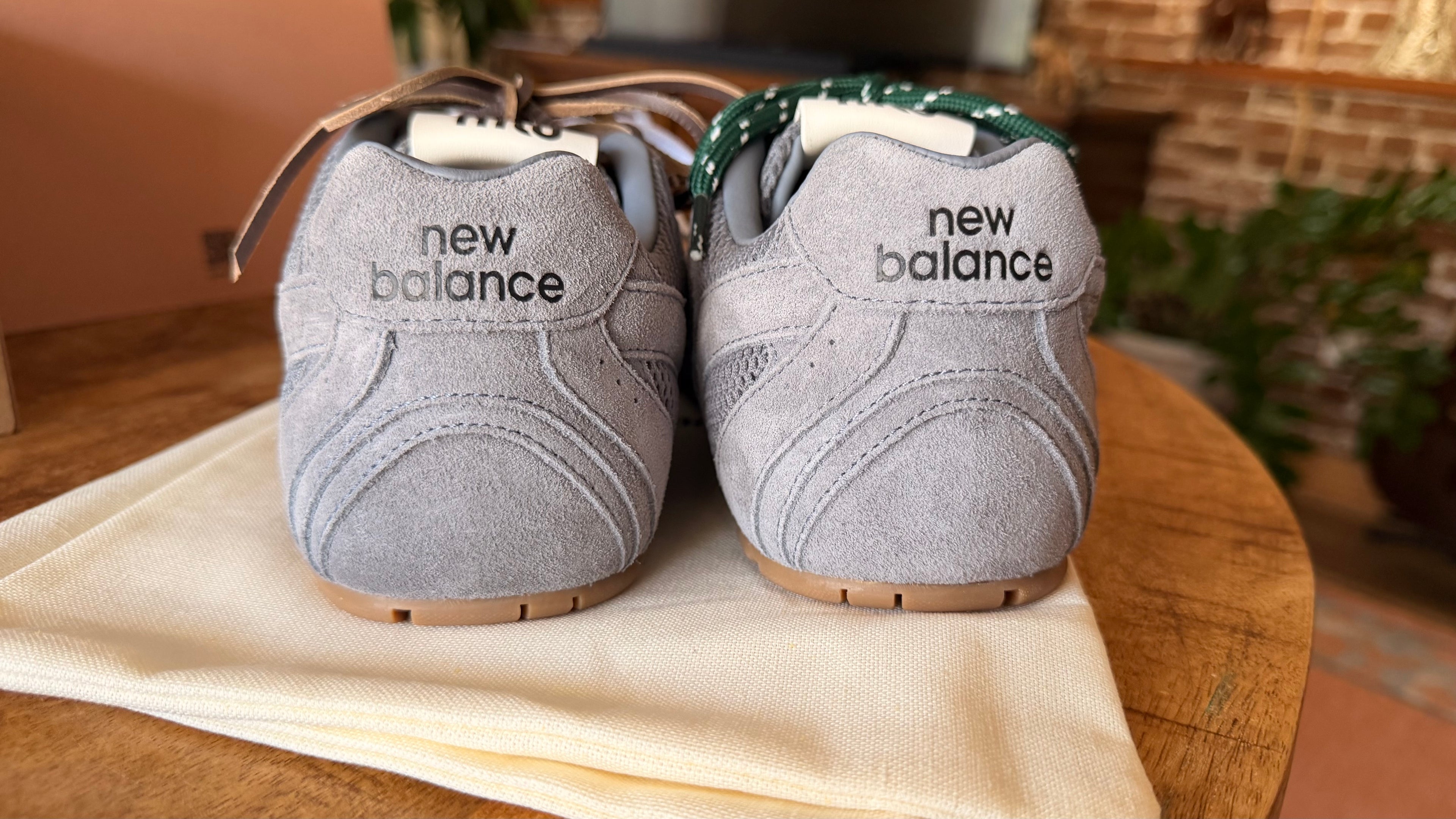 Miu Miu &New Balance Grey Suede Mesh Sneakers Size 39 Unisex