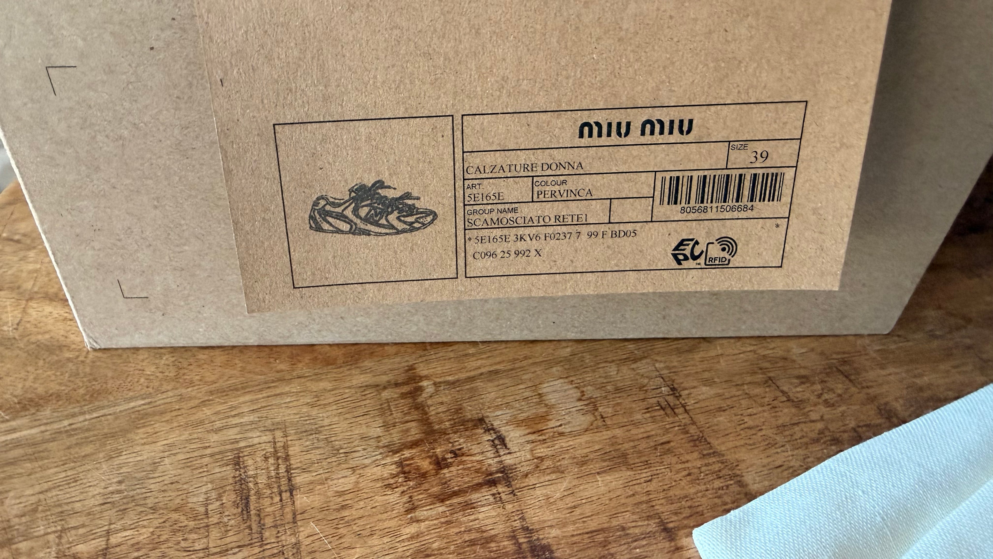 Miu Miu &New Balance Grey Suede Mesh Sneakers Size 39 Unisex