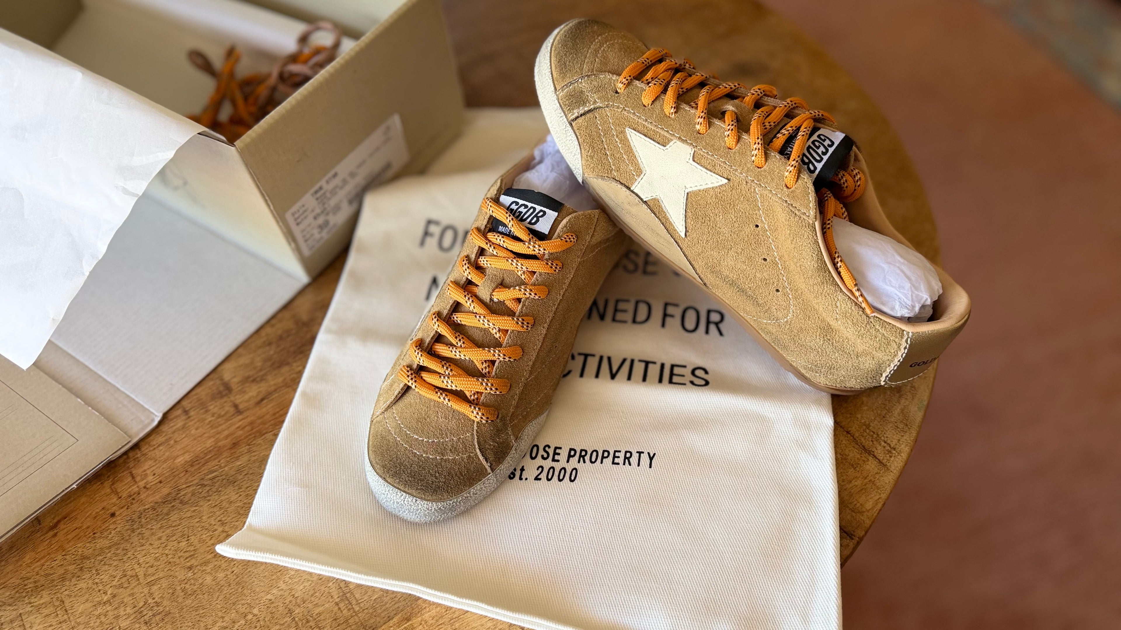 Golden Goose True-Star Sneakers EU 39 US Women 8.5 Suede Khaki Italy