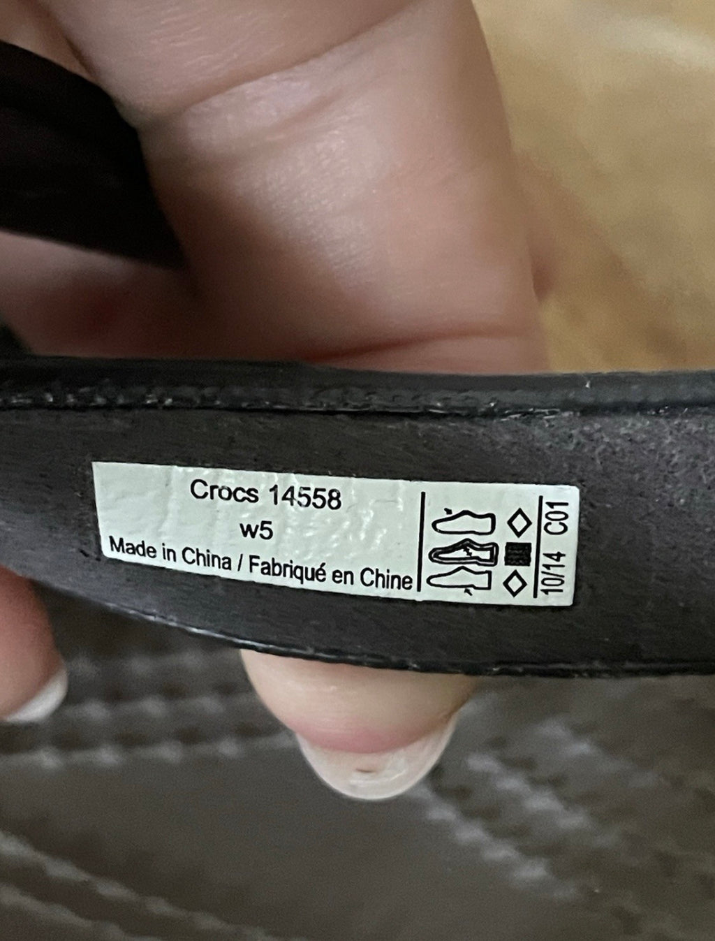 Crocs Grey Strappy Heels Sandals W5 Women's Size 5/6 Comfort Shoes