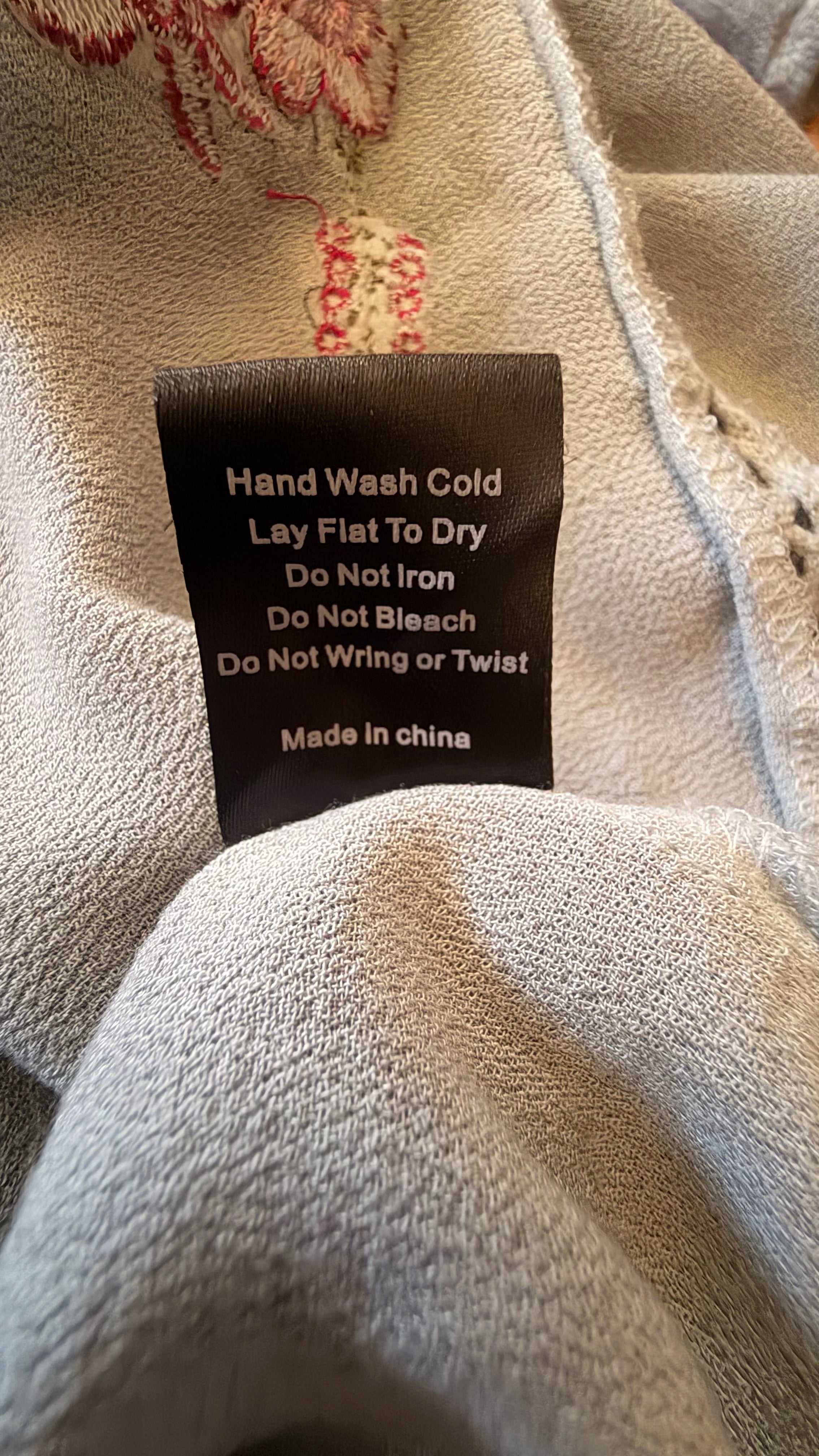 POL Embroidered Tunic Top Size L
Boho Sheer Mini Dress Rayon