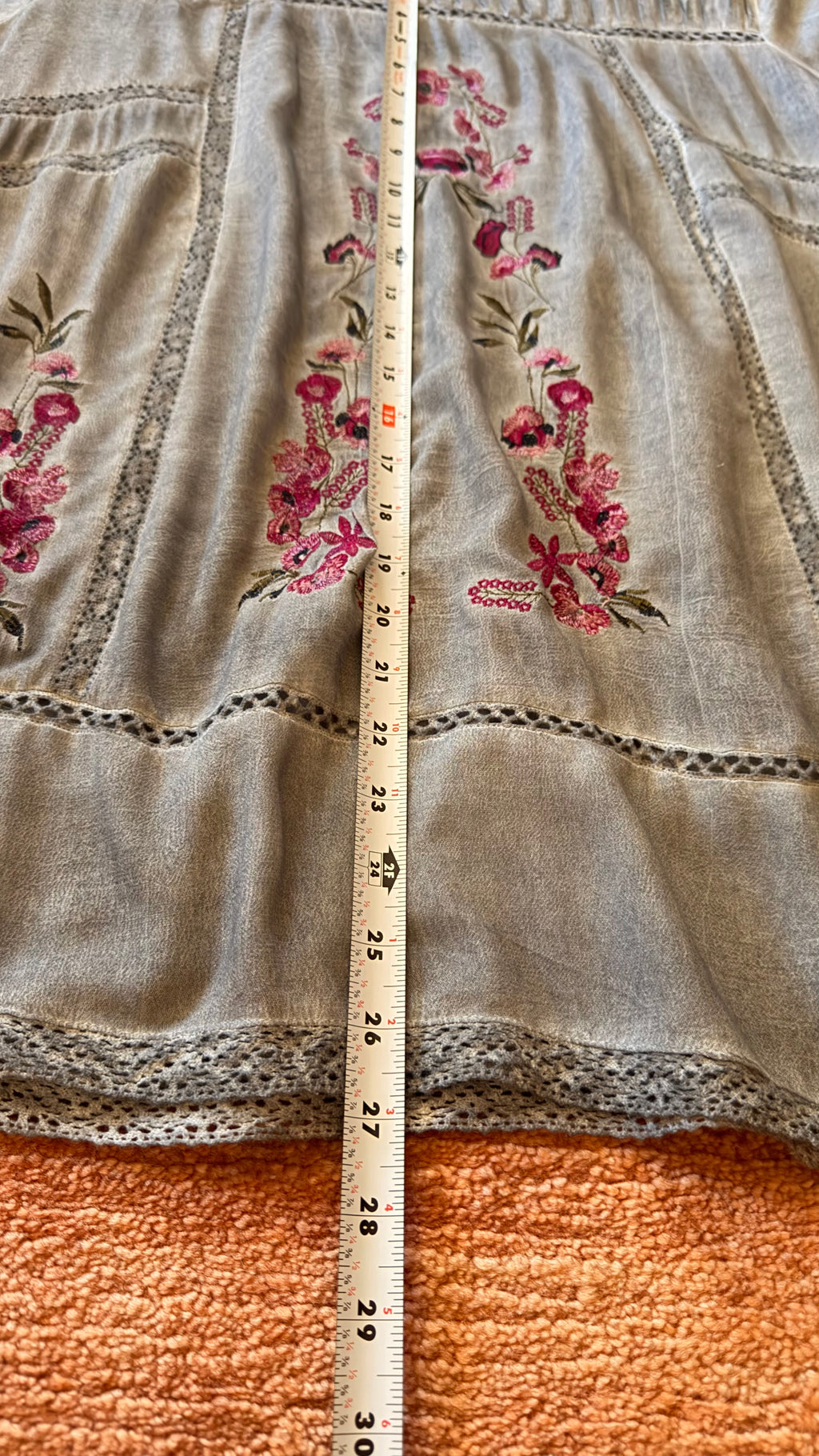 POL Embroidered Tunic Top Size L
Boho Sheer Mini Dress Rayon