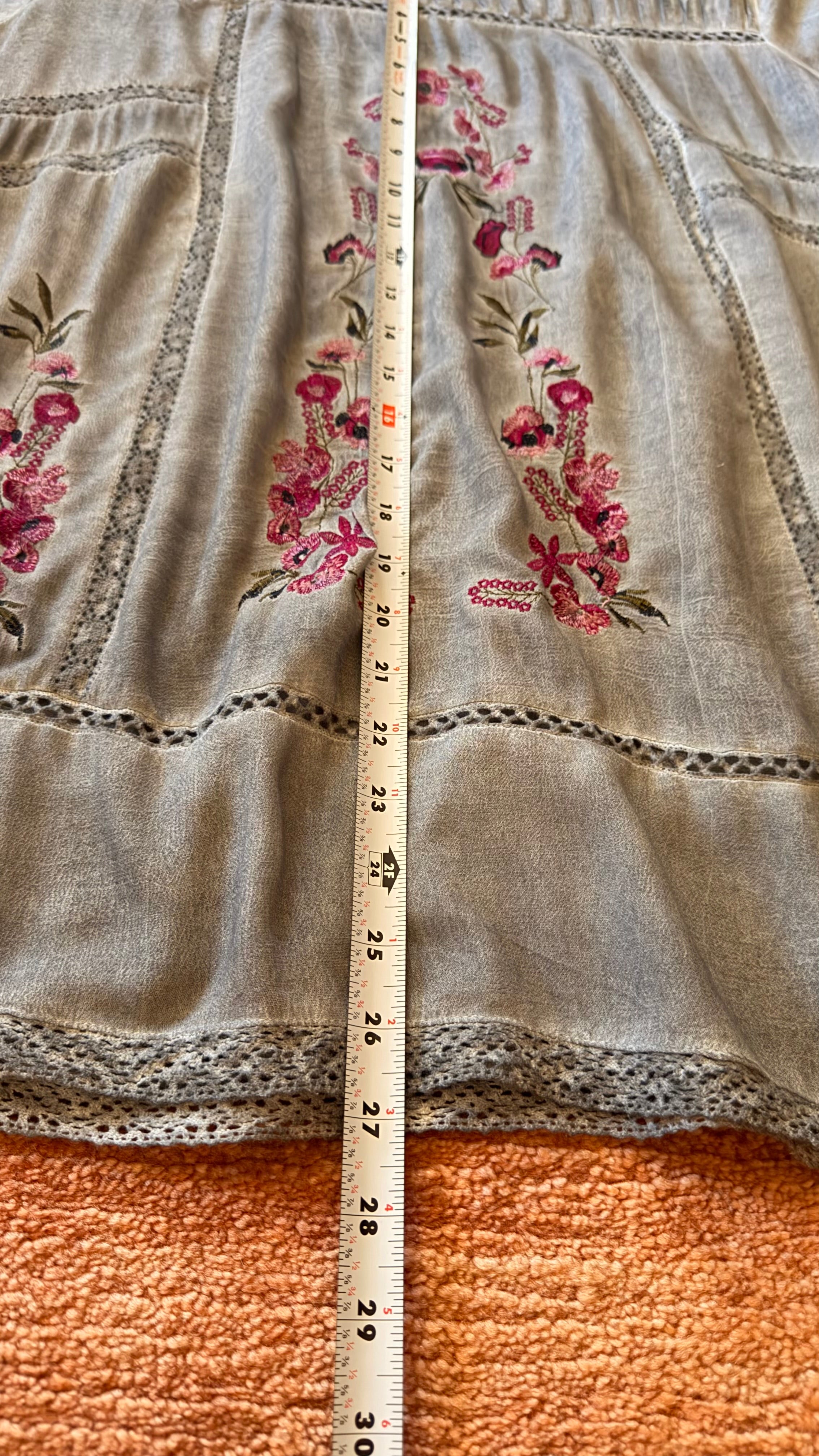 POL Embroidered Tunic Top Size L
Boho Sheer Mini Dress Rayon