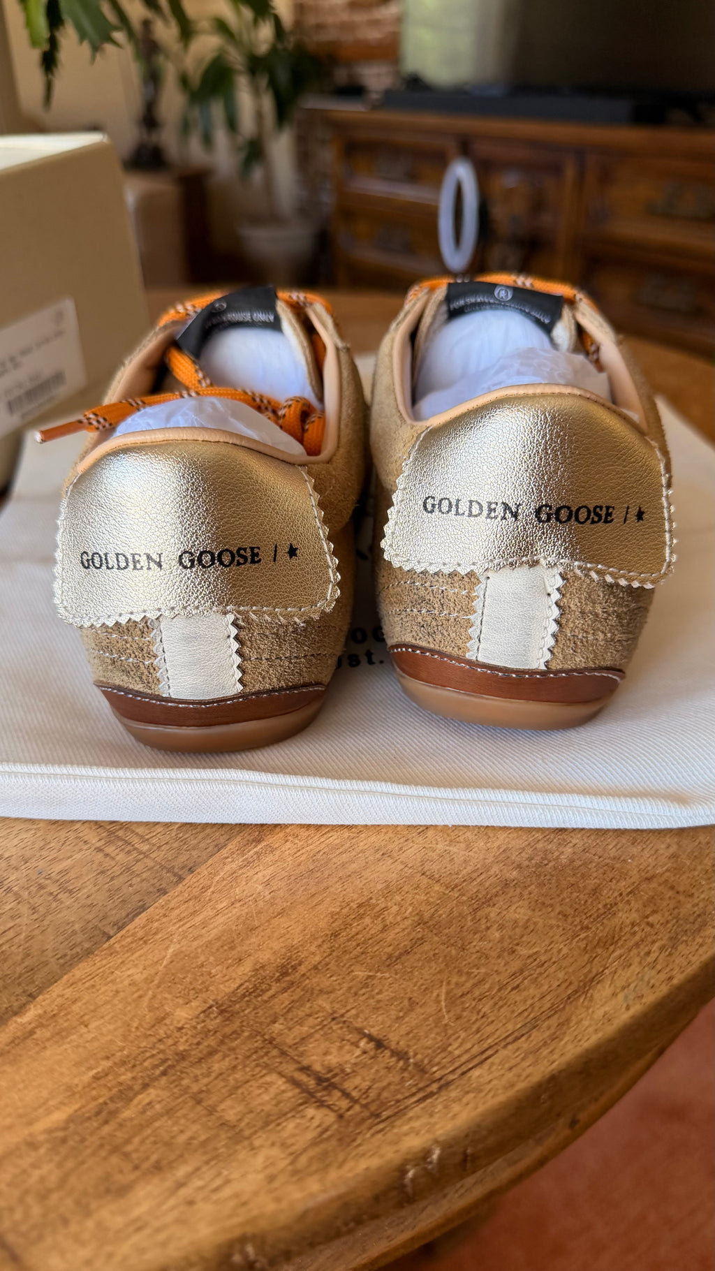 Golden Goose True-Star Sneakers EU 39 US Women 8.5 Suede Khaki Italy