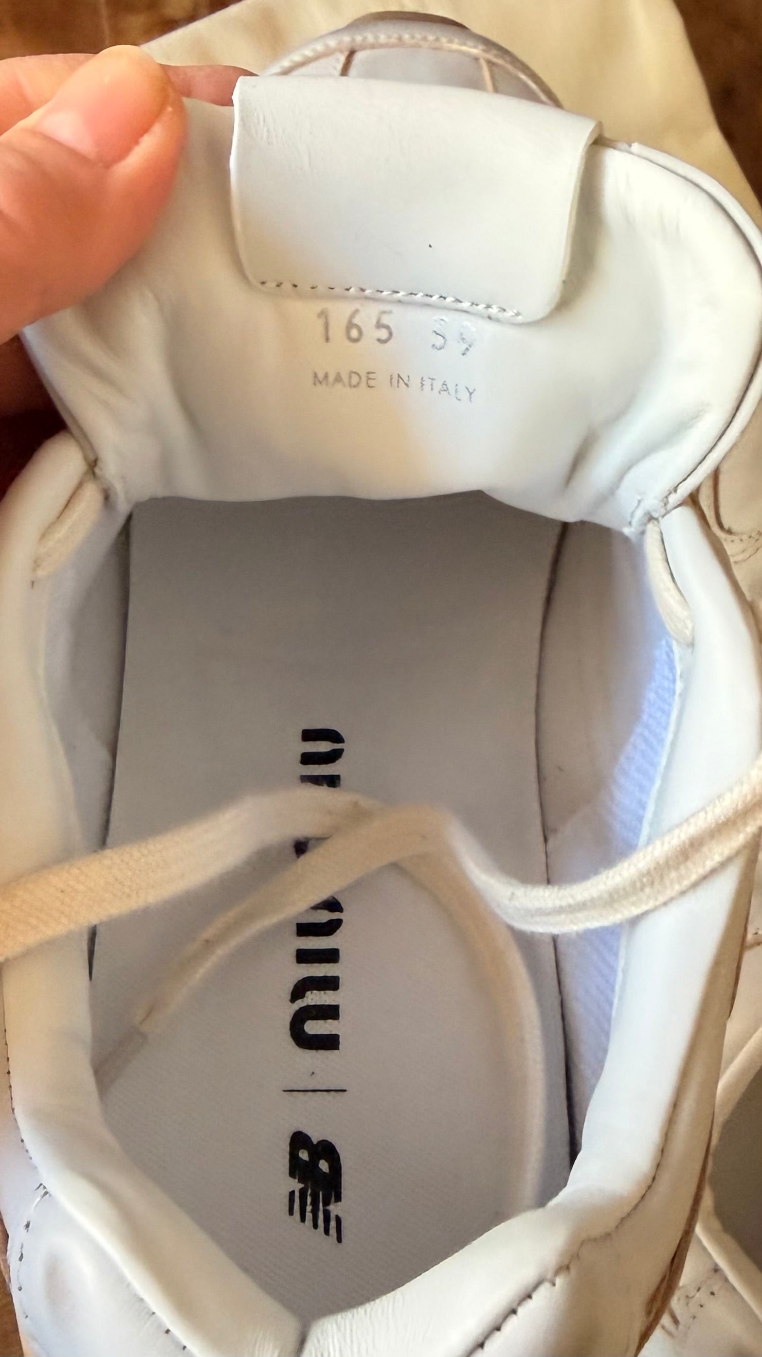 Miu Miu x New Balance 530 Unisex Sneakers EU 39 US White Age Leather US Women 8.5 / US Men 6.5
